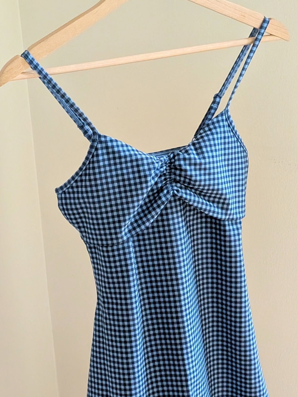 NEW Abercrombie & Fitch YPB SculptLUX Gingham Mini Skort Dress In Blue - XS - Picture 9 of 13